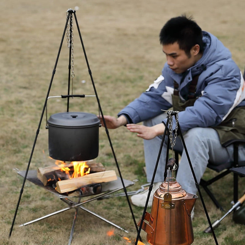 Trípode Camping Portátil Trípode Plegable Para Cocinillas
