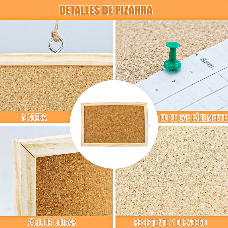 Pizarra Corcho Pizarra Corcho Grande Pizarra Corcho 70x50cm
