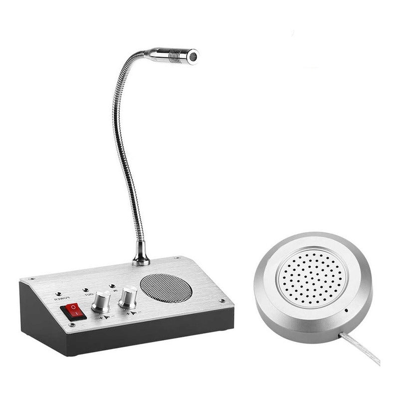 Intercomunicador Bancos Citofono Cajas Microfono 2 Vias Dual