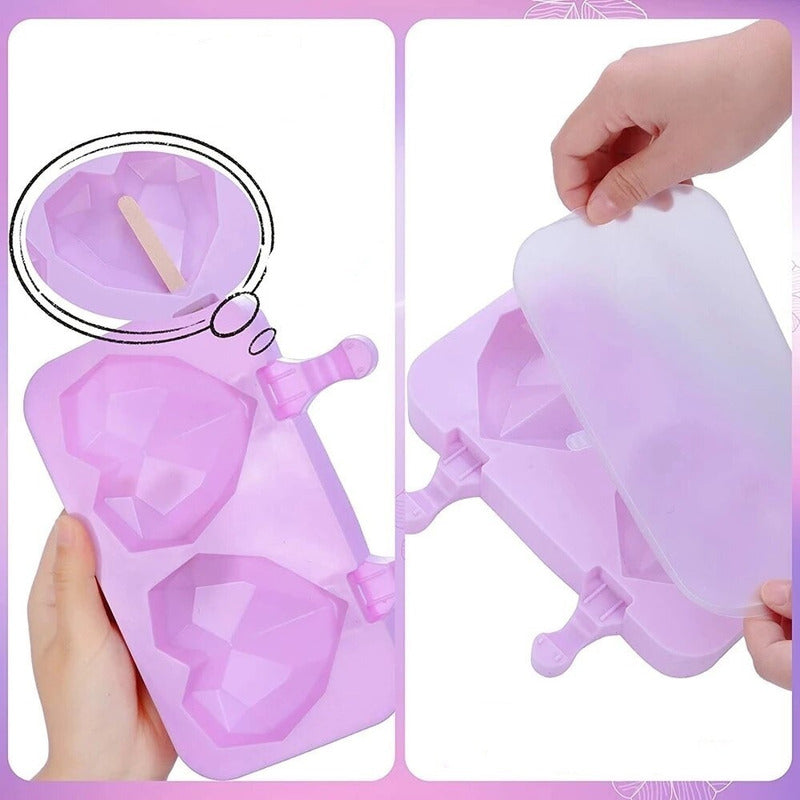 Moldes De Silicona Para Helados Molde Paleta Helado Corazon