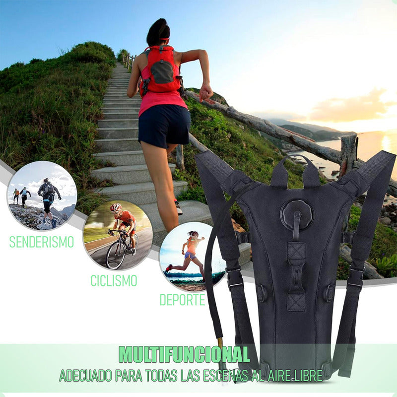 Pack Mochila Para Agua Mochila Camelback Hidratante+bolsa