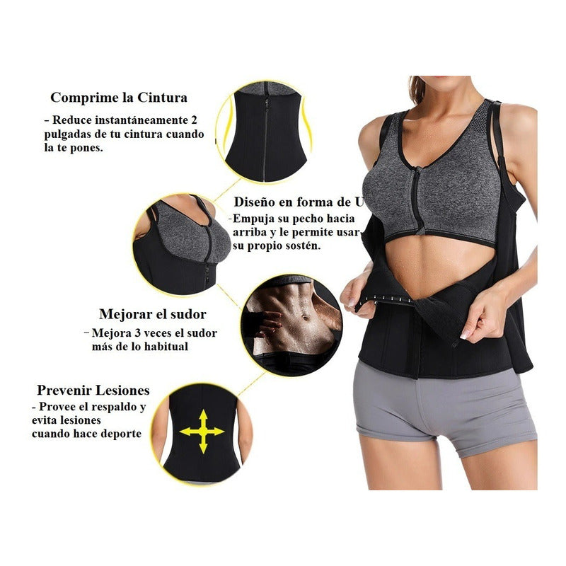Faja Modeladora Mujer Faja Sauna Faja Body Reductora Cintura