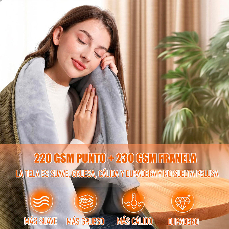 Manta Calentadora Manta Recargable Portatil Manta Calefactor Manta Arcashopping Calefactora Usb Manta Calefactora De Franela Manta Calefactora Eléctrica Chal Térmico Para Mujer