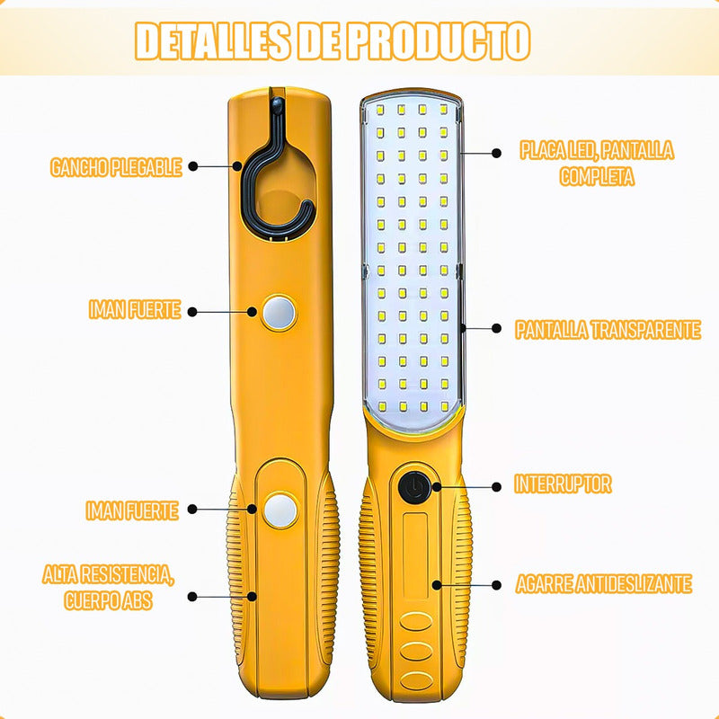 Pack 2 Lamparas De Emergencia Luces De Trabajo Lampara Led