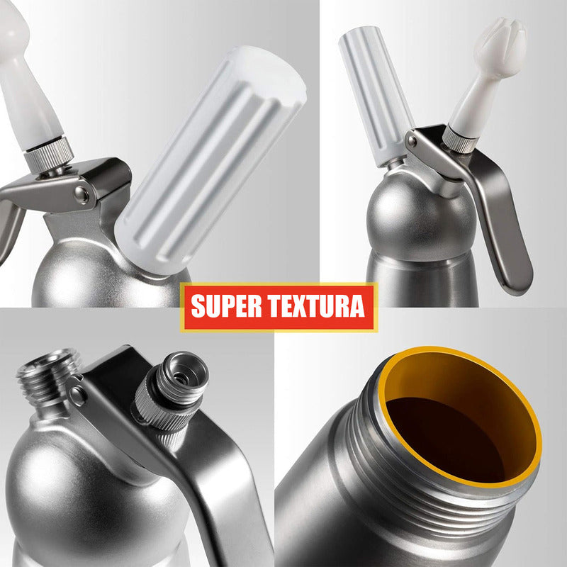 Dispensador De Crema Batida Sifon Crema Batida Dispensador Chantilly De Acero Inoxidable Arcashopping Sifon De Cocina Profesional Batidores De Crema Metálicos Máquina De Crema Batida Para Postres