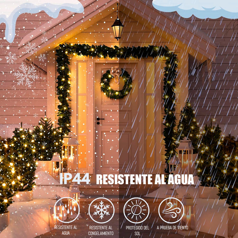 Luces De Navidad Guirnalda 200 Led Luces Led Navidad Amarill