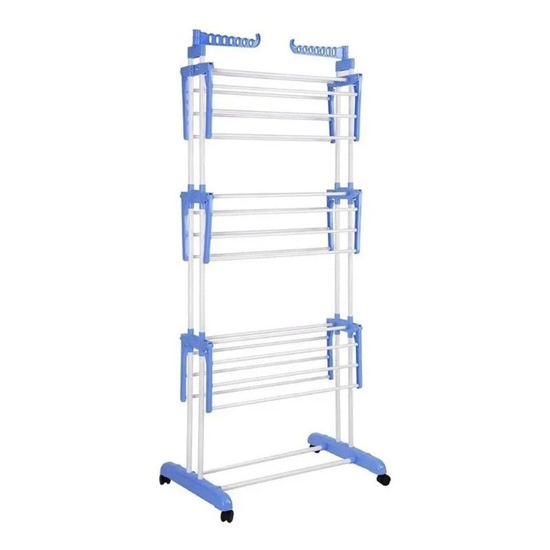 Tendederos Ropa Plegable Secador De Ropa Plegable Arcashopping Tendedero Secador Ropa Portatil Con Rueda 3 Niveles Tendedero De Ropa Metalico Secador De Ropa Vertical