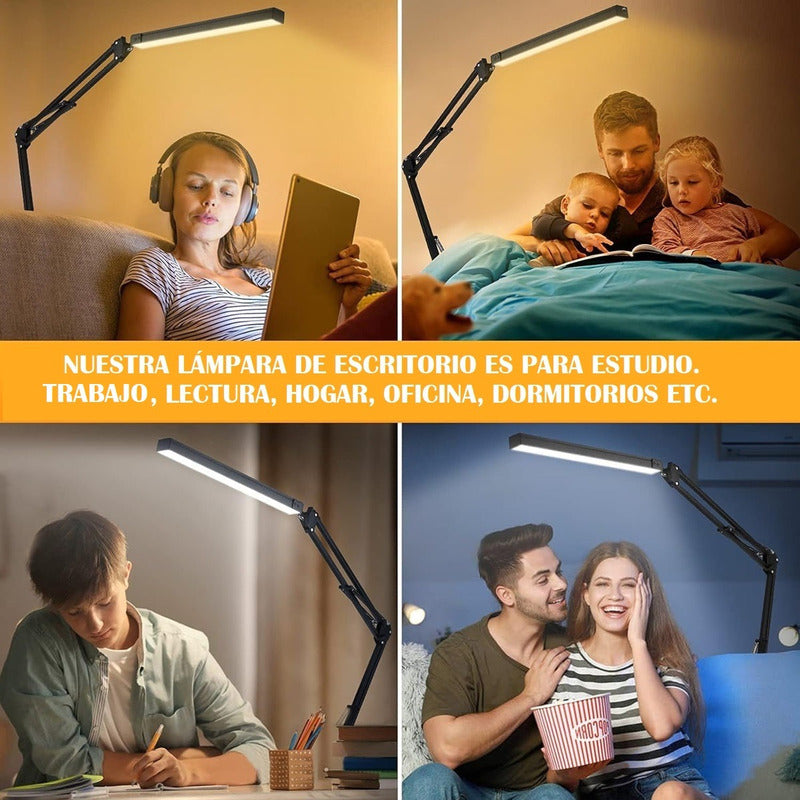 Lampara Led Escritorio Lampara Articulada Con Abrazadera Usb