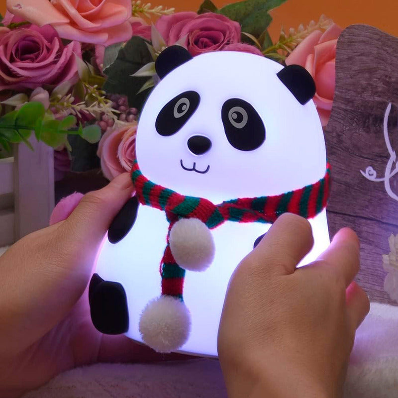 Pack 2 Lampara De Mesa Lampara Mesa Panda Lampara Silicona