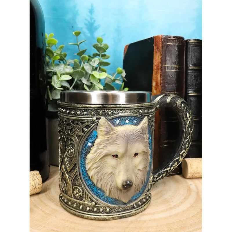 Tazon Grande Tazon Lobo Game Of Throne Tazon Mug Acero Inox