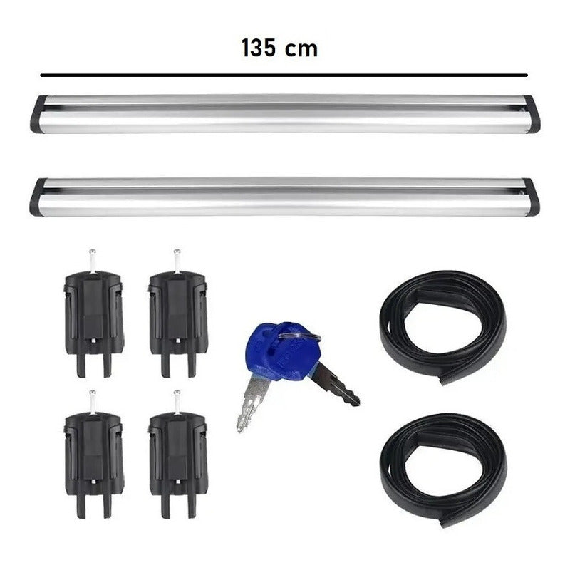 Barra Transversal Portaequipajes Auto Universal De Aluminio