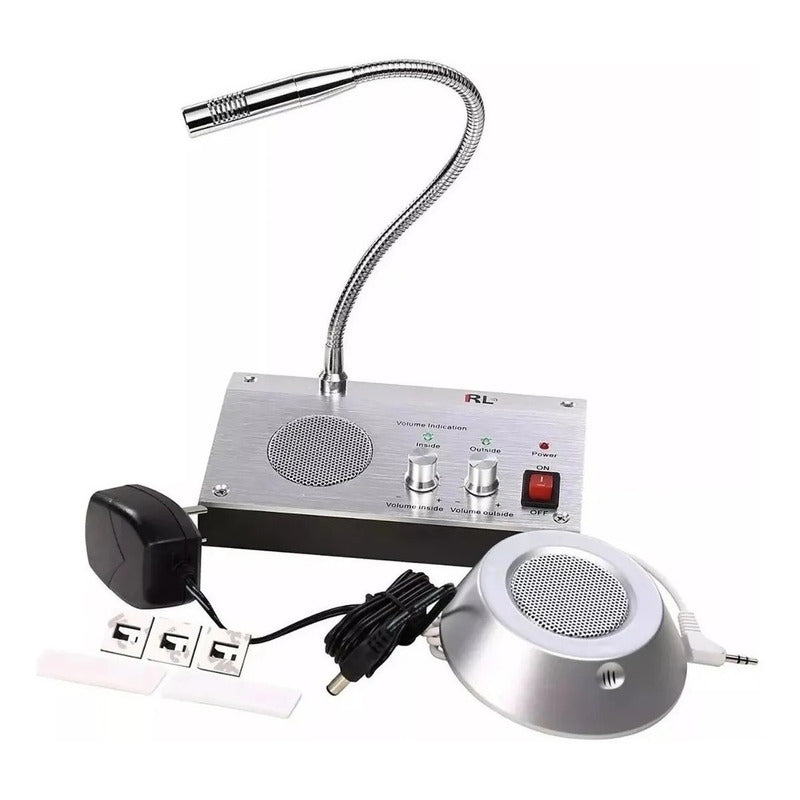 Intercomunicador Bancos Citofono Cajas Microfono 2 Vias Dual