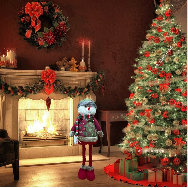 Muñecos De Navidad Viejo Pascuero Mono Patas Largas Muñeco