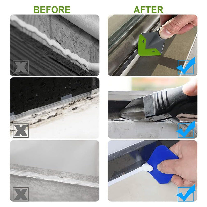 Raspador Sellador Silicona 5 En 1 Removedor Multifuncional