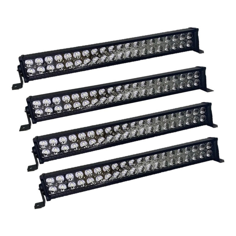 Pack X4 Barra Led 4x4 Neblineros Led Barra 120w Focos Neblin