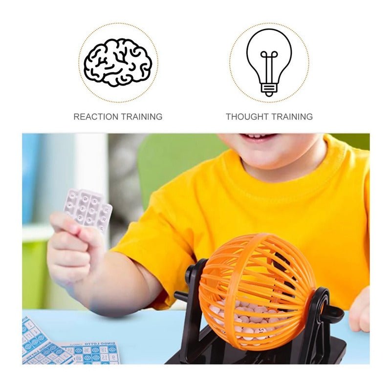 Juego Bingo Lotto 90 Números Bingo Familiar Niños