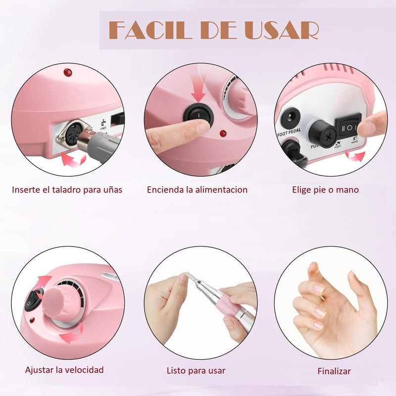Torno Manicure Torno Para Manicura Torno Para Uñas Con Limas