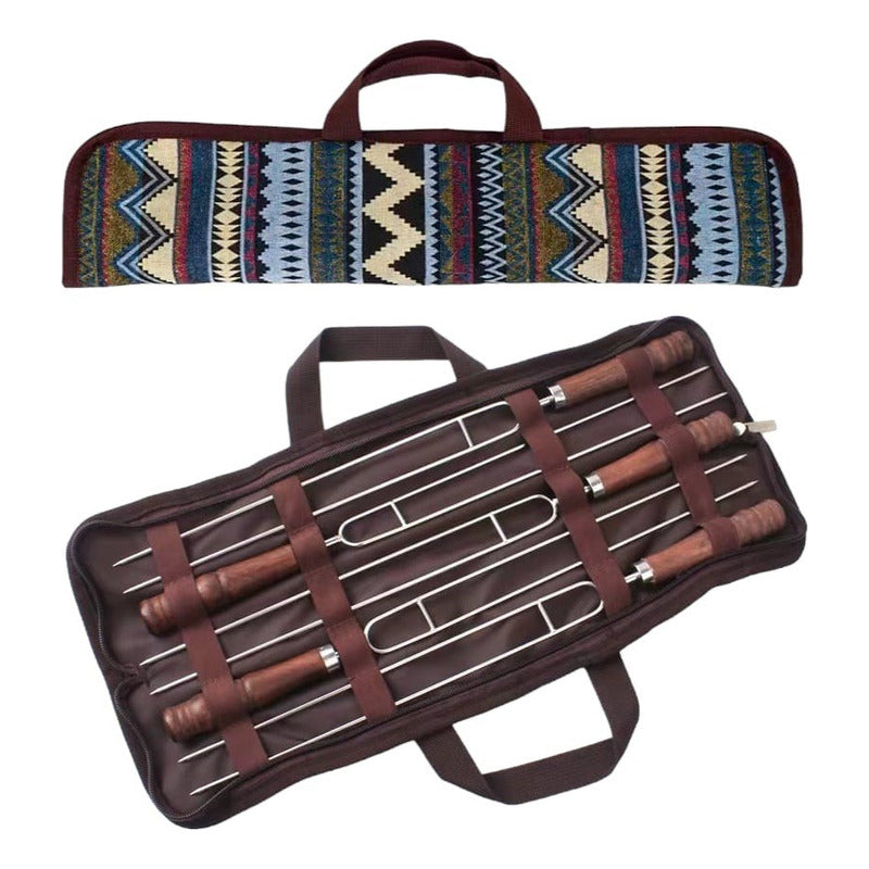 Set 5 Brochetas En Forma De U Para Asado Pinchos Anticucho