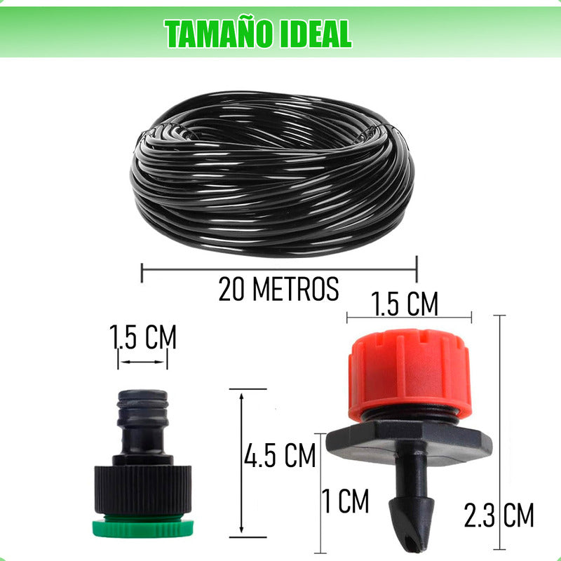 Sistema De Riego Kit Riego Automatico Riego Para Jardin Casa