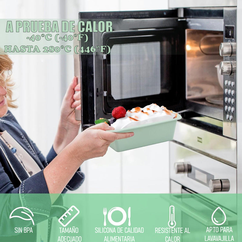 Molde Silicona Molde Para Queque Moldes De Reposteria Moldes Arcashopping Bandehas Para Hronear Molde Rectangular Para Horno Bandejas De Silicona Molde Para Pan Antiadherente