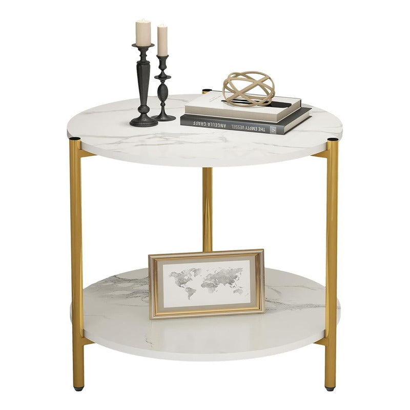 Mesa Centro Mesa Auxiliar Decorativa Mesa Madera 2 Niveles
