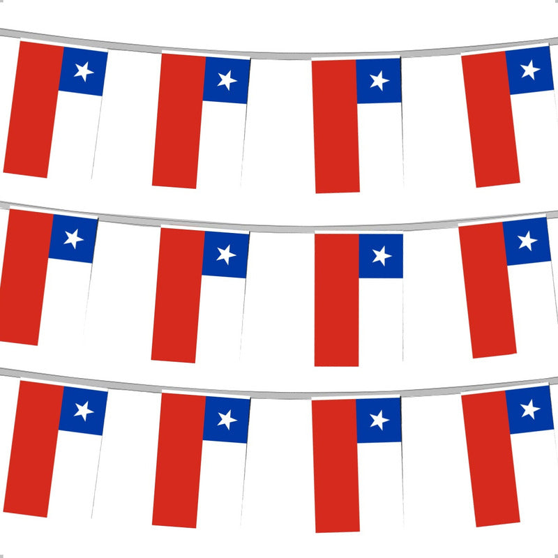 Pack X3 Guirnaldas Fiestas Patrias Banderines Decorativo 3m