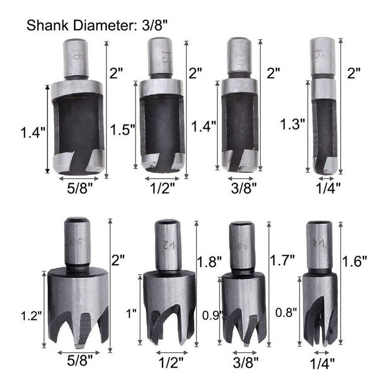 Set 23 Piezas Brocas De Taladro Para Carpintería Herramienta
