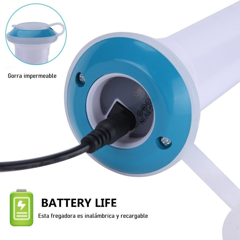 Cepillo De Limpieza Eléctrico Cepillo Recargable Extensible