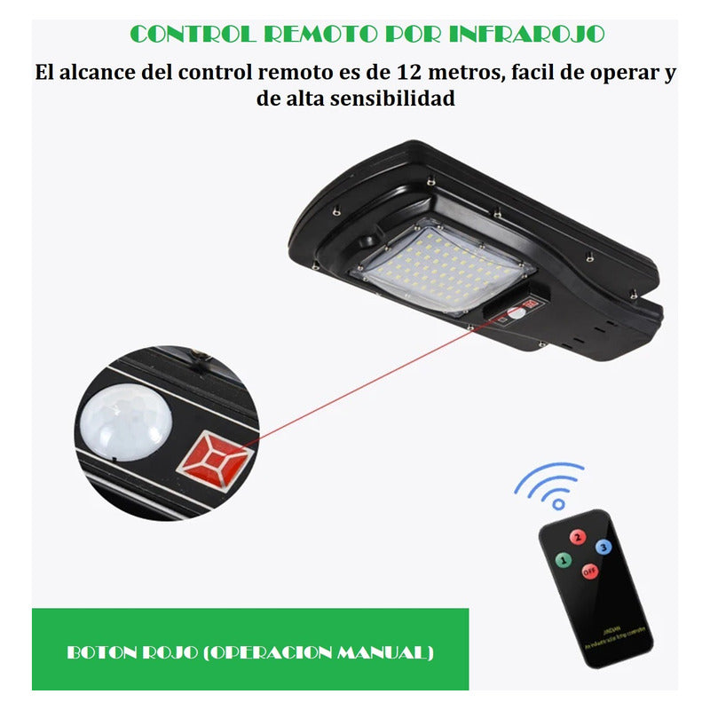 Foco Solar 30w Foco Solar Exterior Led Sensor De Movimiento