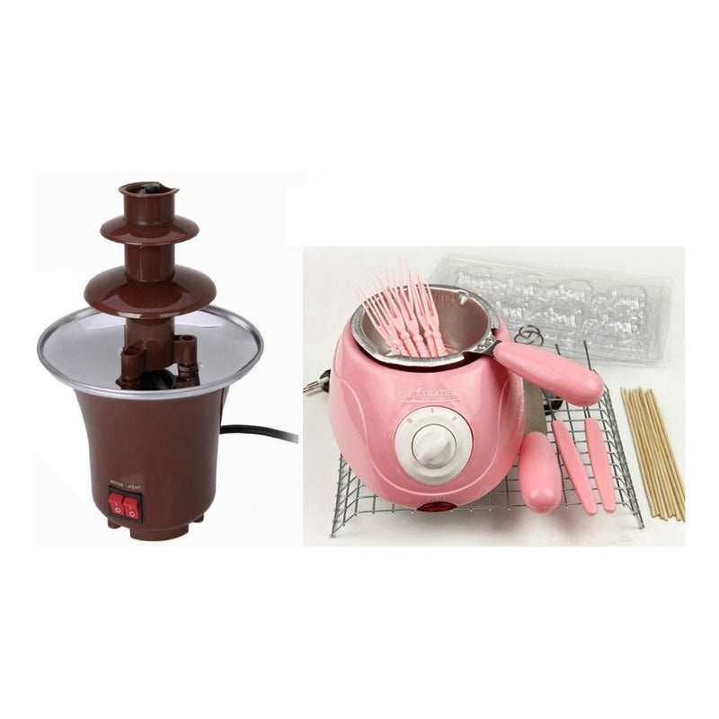Set Reposteria Maquina Derretir Chocolate Y Cascasa Chocolat