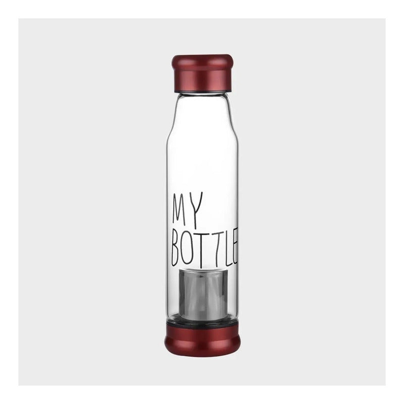 Botella Infusor De Vidrio Infusor De Te Con Funda 550ml