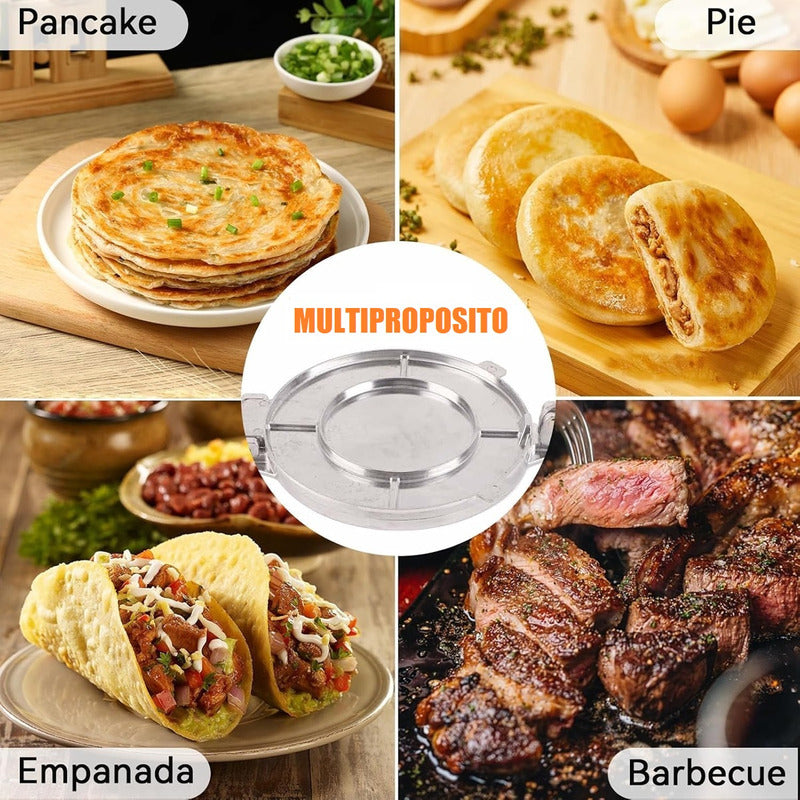 Pack X2 Prensa Para Tortillas Prensa Empanadas Acero Inoxida