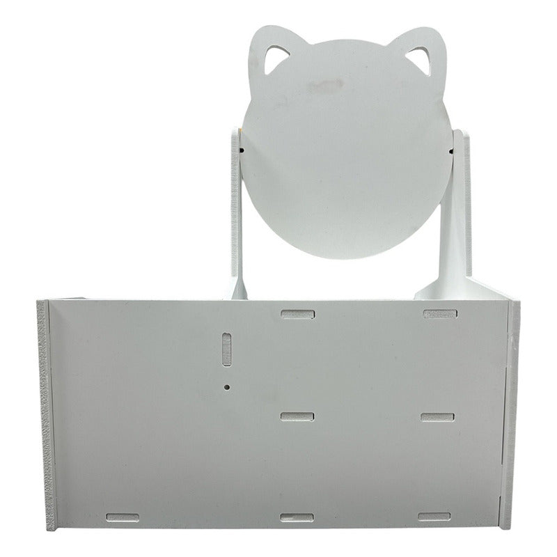 Organizador De Maquillaje Con Espejo Organizador Joyero Color Blanco