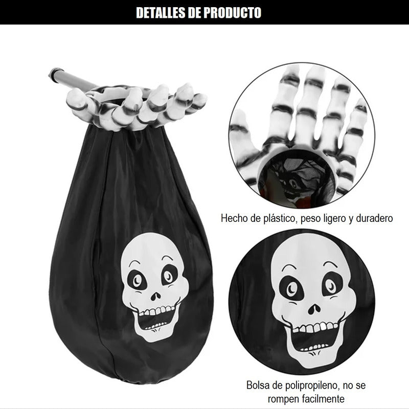 Bolsa Para Dulces Halloween Bolsa Dulces Fiestas Esqueleto