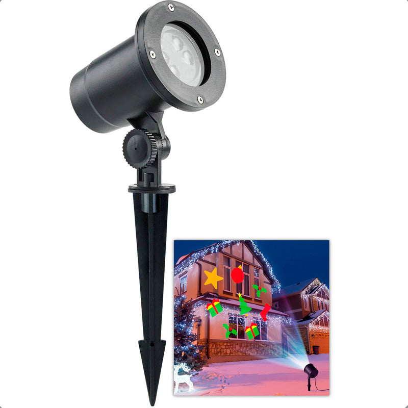 Adorno Navidad Exterior Luces Navideña Proyector De Navidad