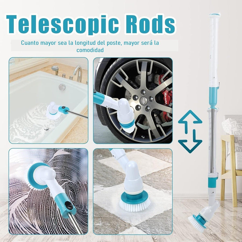 Cepillo De Limpieza Eléctrico Cepillo Recargable Extensible