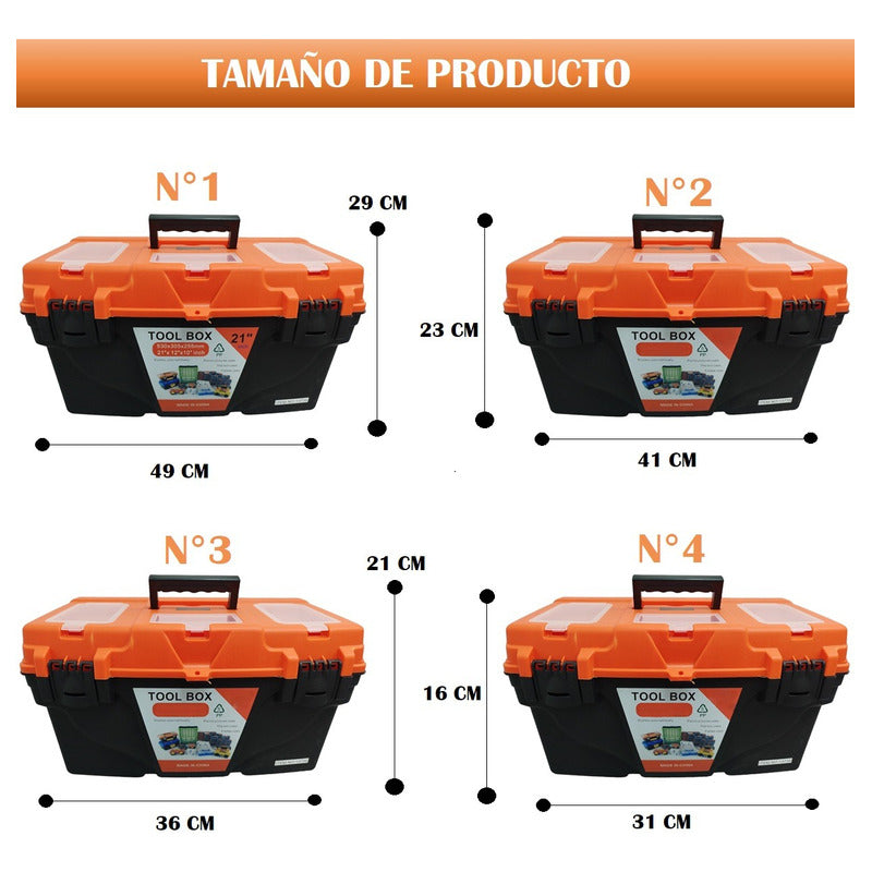 Cajas Para Herramientas Caja De Herramientas Plástica 4 En 1