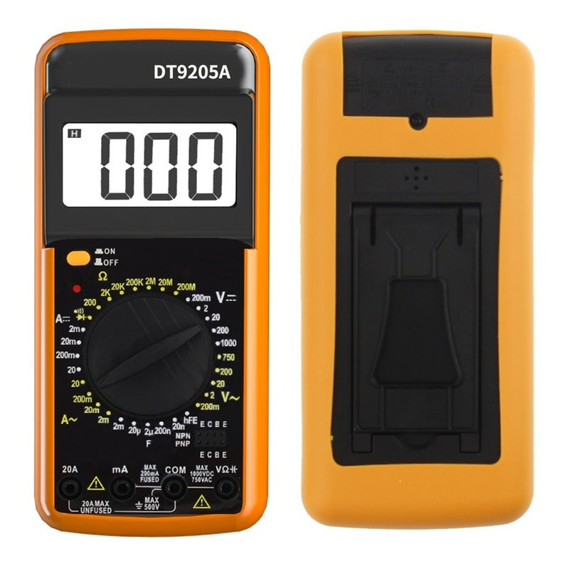 Tester Electrico Digital Multimetro Dt-9205a Multitester Aut