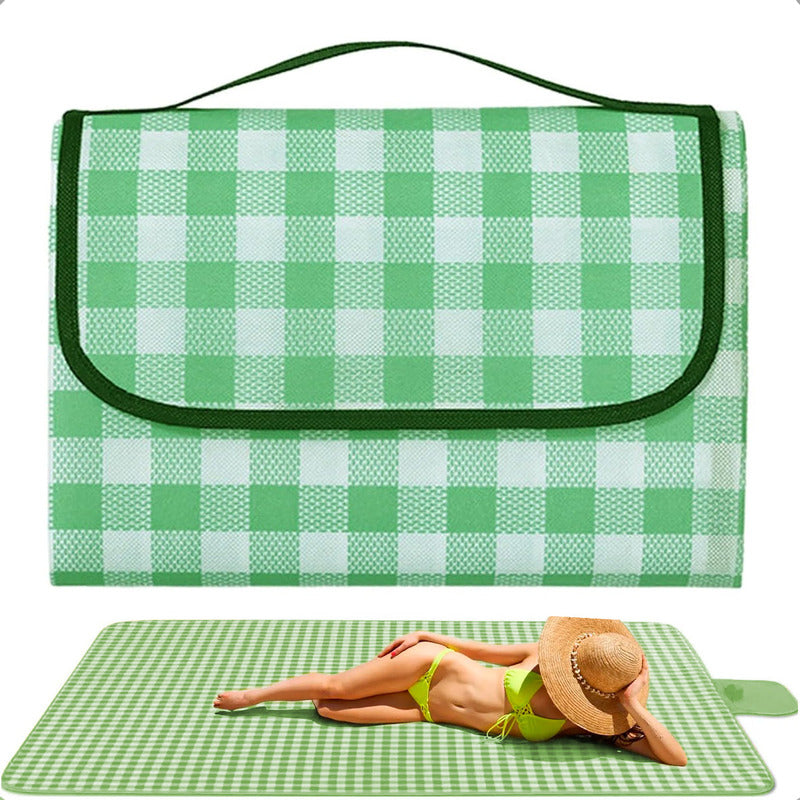 Manta Plegable Para Picnic Alfombra Lona Camping Impermeable
