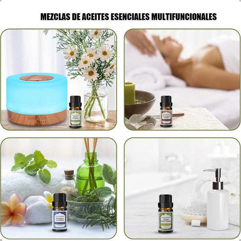 Pack 12 Esencias Para Humidificadores Aceites Aromaticos Hum