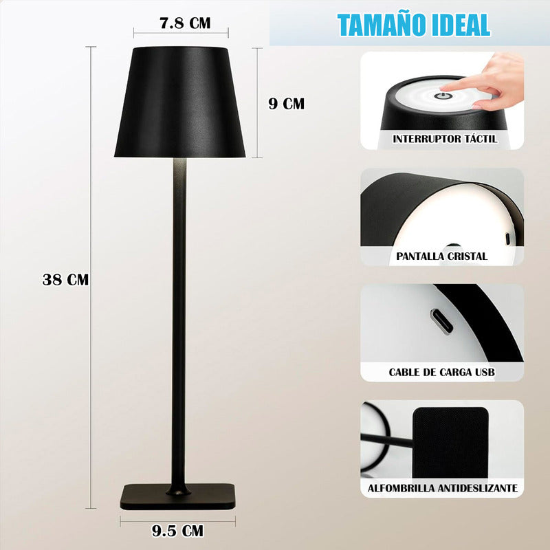 Lampara De Noche Lampara De Mesa Lampara Metalica Led Wayu Arcashopping Lampara De Noche Lampara Para Velador Lamparas Velador Lamparas Led Recargables Wayu Lampara Escritorio Led