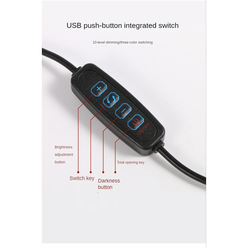 Lampara Led Escritorio Lampara Articulada Con Abrazadera Usb