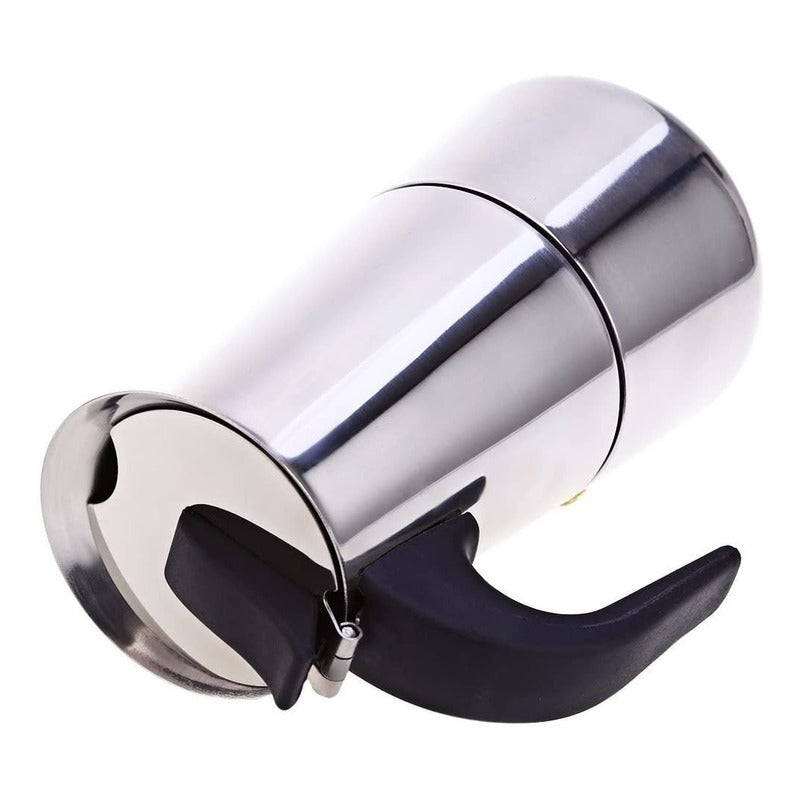 Cafetera Italiana Inoxidable Cafetera Espresso 2 Tazas Coffe Color Gris