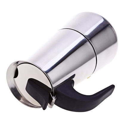 Cafetera Italiana Inoxidable Cafetera Espresso 2 Tazas Coffe Color Gris