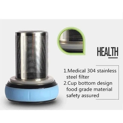 Infusor De Te Botella Vidrio Con Infusor 500 Ml Mate Infusor