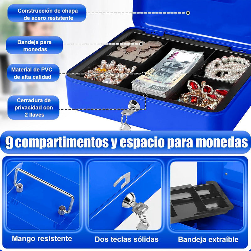 Cajas Fuertes Caja De Seguridad Caja De Dinero Metalica Llav