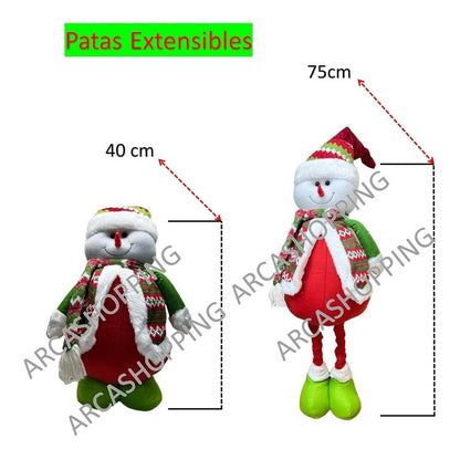 Mono Patas Largas Monitos Navideños Patas Larga Muñeco Nieve