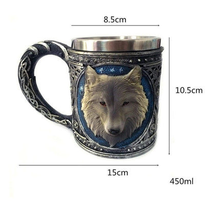 Tazon Grande Tazon Lobo Game Of Throne Tazon Mug Acero Inox