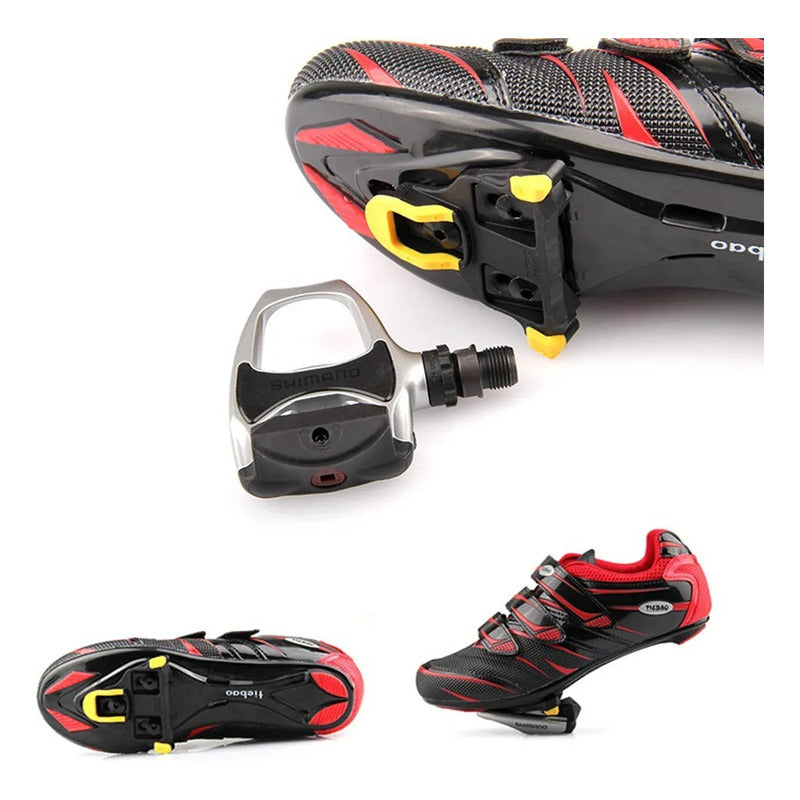 Calas Ruta De Anclaje Compatible Con Zapatos Shimano Bicicle
