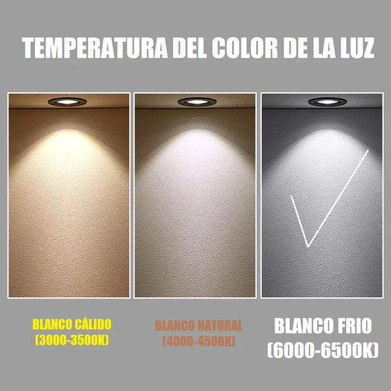 Lampara Led Techo Foco 16w Lampara Dormitorio Blanco Frio Lampara De Techo Redonda Led Embutida Luz Fria Arcashopping Focos Led Embutidos Luz Fria Luces Led Foco Led 16w